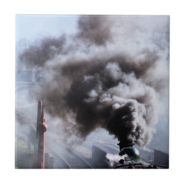 CARREAU EN CÉRAMIQUE TRAINS À VAPEUR (Devant)