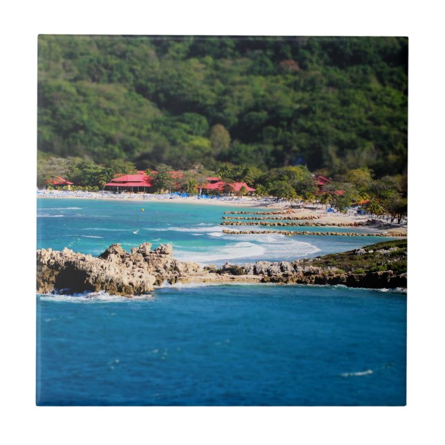 Carreau En Céramique Tranquil Island Paradise Labadee Haïti (Devant)