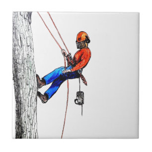 Carreau En Céramique Tree Surgeon Arborist