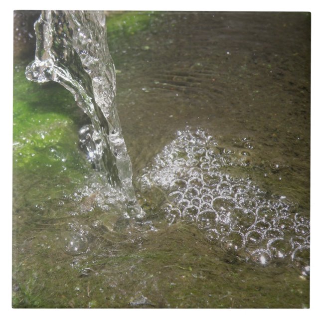 Carreau En Céramique Trickling Cascade Bubbling Water Tile (Devant)