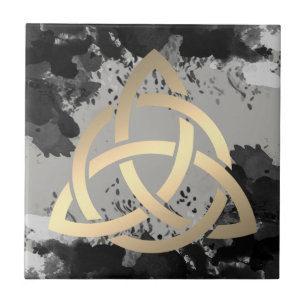 Carreau En Céramique Trinity Knot Celtic Dark Nuages Sky