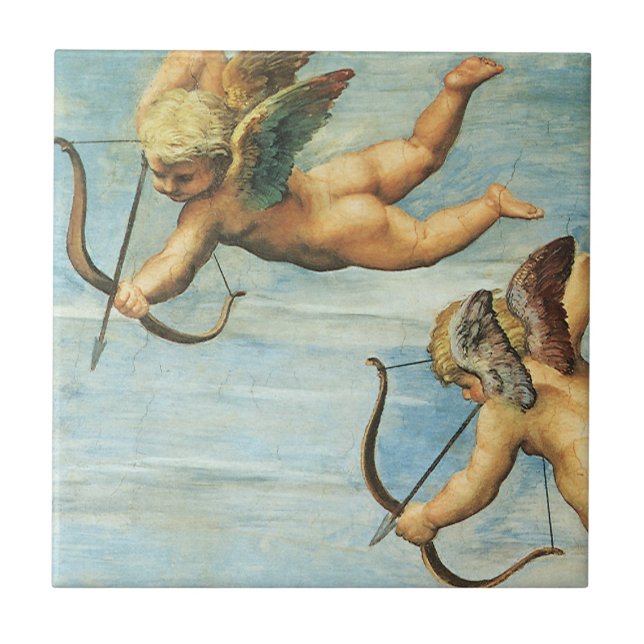 Carreau En Céramique Triomphe de Galatea Angels détail par Raphael Sanz (Devant)