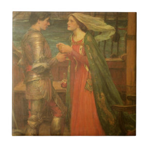 Carreau En Céramique Tristan et Iseult par John William Waterhouse