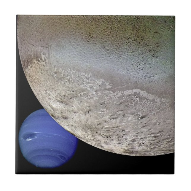 Carreau En Céramique Triton avec Neptune (Devant)