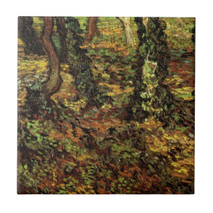 Carreau En Céramique Troncs d'arbres avec lierre par Vincent van Gogh
