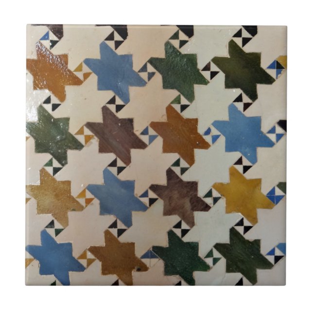 Carreau En Céramique Tuile #5 de mur d'Alhambra (Devant)