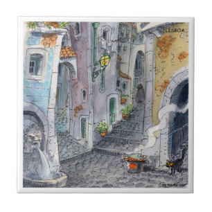 Carreau En Céramique tuile Alfama2 de Lisbonne