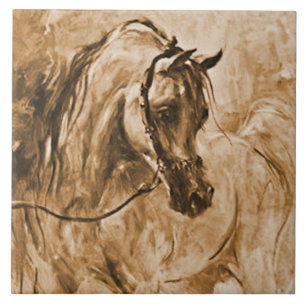 Carreau En Céramique Tuile Arabe de cheval