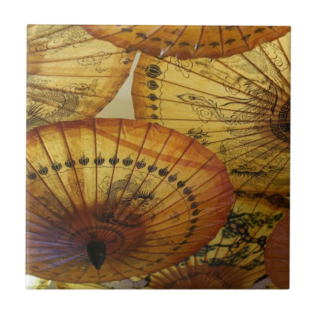 Carreau En Céramique Tuile d'accent de parapluie de parasol de papier (Devant)