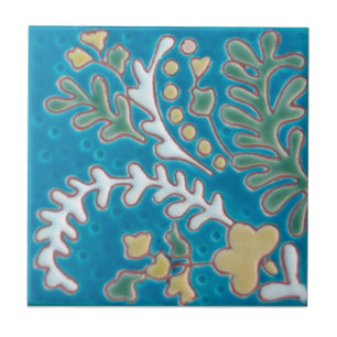 Carreau En Céramique Tuile d'antiquité de reproduction de Paisley de