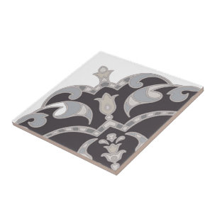 Carreau En Céramique Tuile d'arabesque dans le bleu