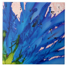 Tuile d'art de safre