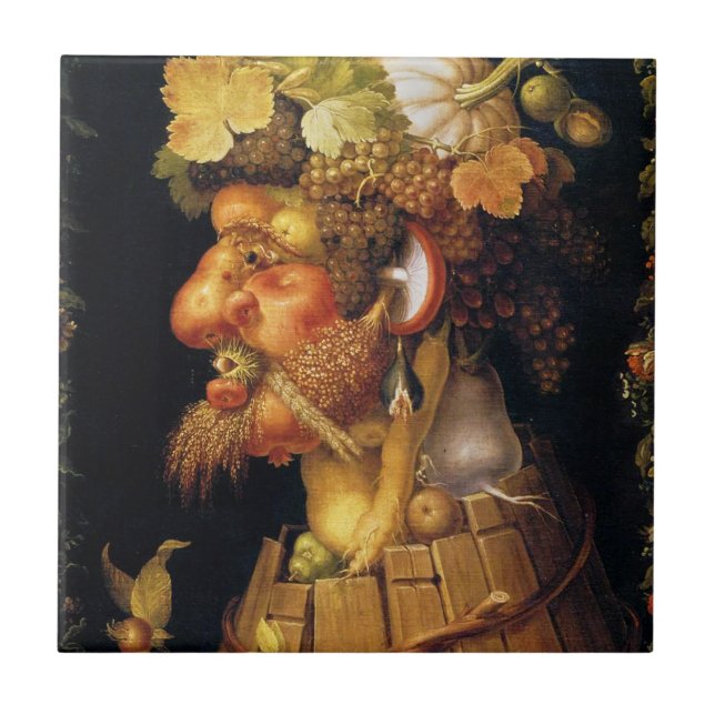 Carreau En Céramique Tuile d'automne d'Arcimboldo (Devant)