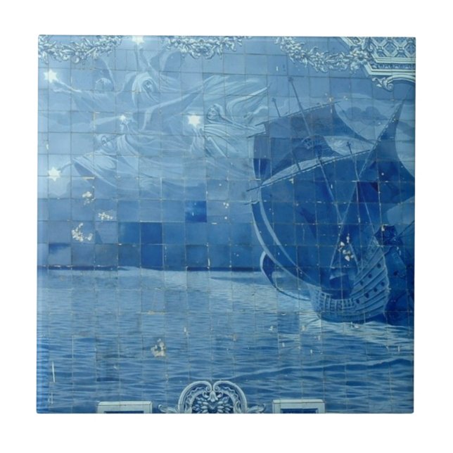 Carreau En Céramique Tuile d'Azulejo (Devant)