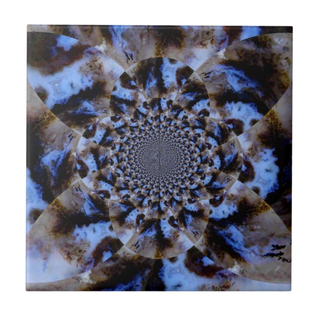 Carreau En Céramique Tuile de Bath de concepteur d'agate (Devant)