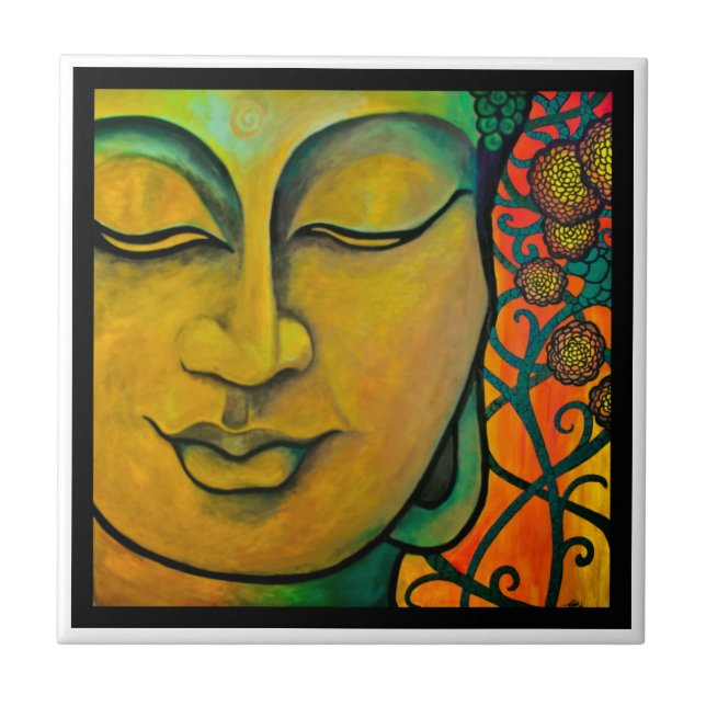 Carreau En Céramique tuile de Bouddha (Devant)