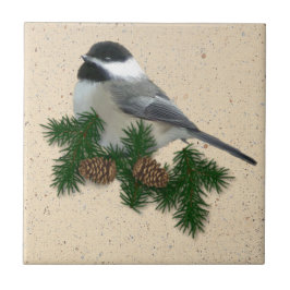 Carreau En Céramique Tuile de Chickadee