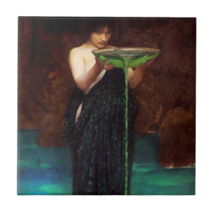 Carreau En Céramique Tuile de Circe Invidiosa de château d'eau