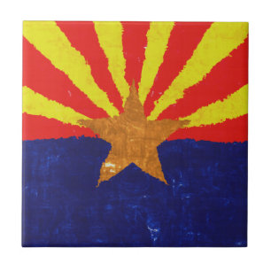 Carreau En Céramique Tuile de DRAPEAU de l'ARIZONA