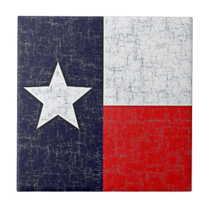 Carreau En Céramique Tuile de DRAPEAU d'ÉTAT du TEXAS