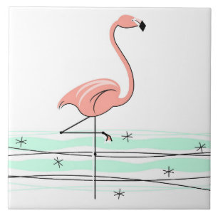 Carreau En Céramique Tuile de Flamant rose