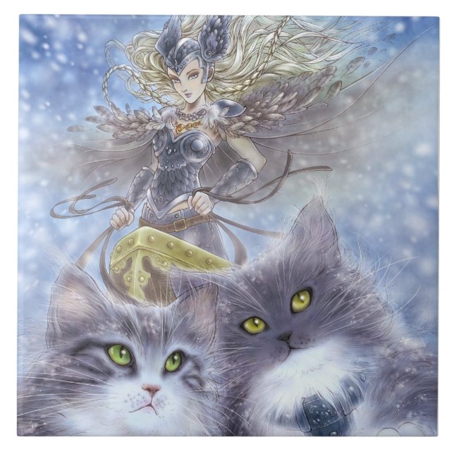 Carreau En Céramique Tuile de Freyja (Devant)