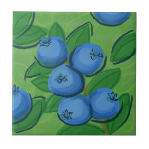Carreau En Céramique Tuile de fruit : Myrtilles