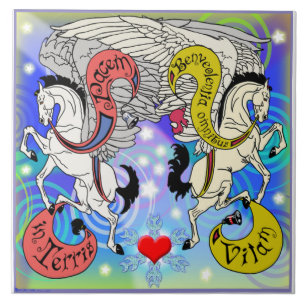 Carreau En Céramique Tuile de Holidaze Pegasus de vison droite