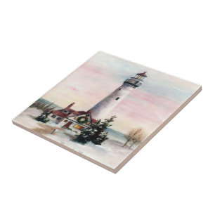 Carreau En Céramique Tuile de lumière de Noël