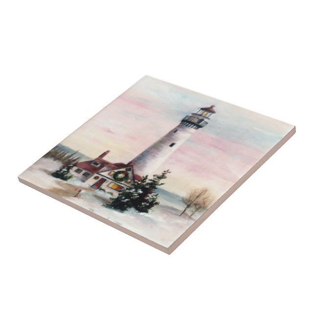 Carreau En Céramique Tuile de lumière de Noël (Côté)