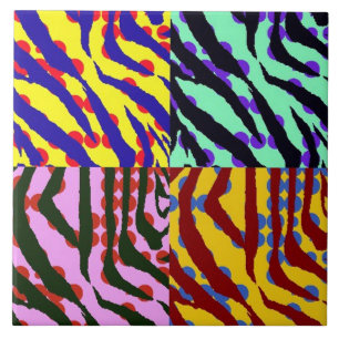 Carreau En Céramique Tuile de maison d'impression de zèbre