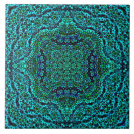 Carreau En Céramique Tuile de mandala "de bijou de Geo d'Aqua"
