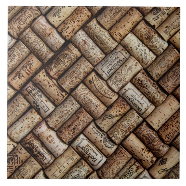 Carreau En Céramique Tuile de motif de liège (Devant)