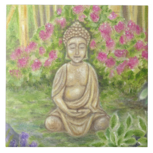 Carreau En Céramique Tuile de mur de statue de Bouddha