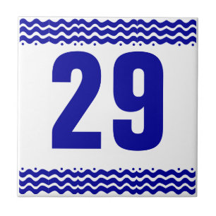 Carreau En Céramique Tuile de nombre de vagues d'art déco