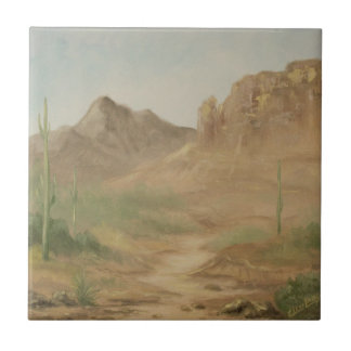 Carreau En Céramique Tuile de paysage de désert de midi