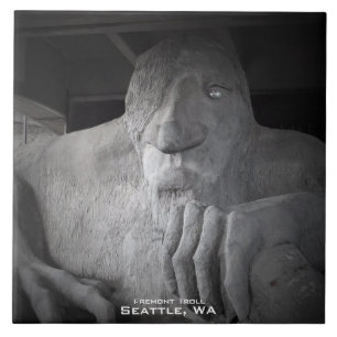 Carreau En Céramique Tuile de photo de Seattle Fremont Troll