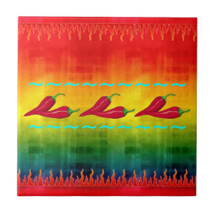 Carreau En Céramique Tuile de piment fort