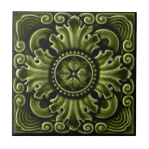 Carreau En Céramique Tuile de reproduction d'antiquité du