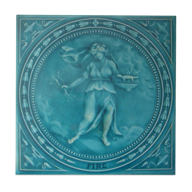 Carreau En Céramique Tuile de reproduction d'antiquité du (Devant)