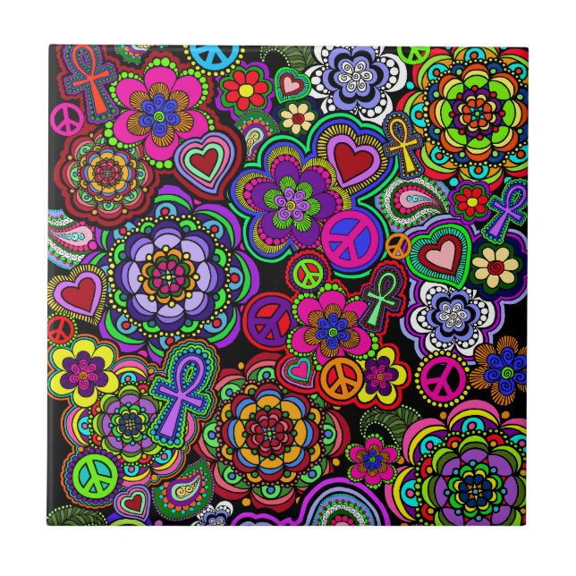 Carreau En Céramique Tuile de Retromania 2 (Devant)