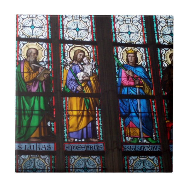 Carreau En Céramique Tuile de Stainglass (Devant)