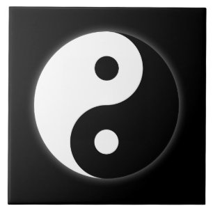 Carreau En Céramique Tuile de symbole de Yin Yang