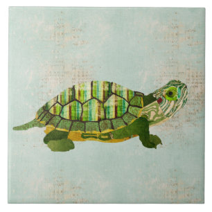 Carreau En Céramique Tuile de tortue de jade