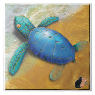 Carreau En Céramique Tuile de tortue de mer