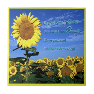 Carreau En Céramique Tuile de tournesol