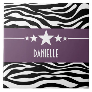 Carreau En Céramique Tuile de Zebra Sassy violet