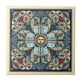 Carreau En Céramique Tuile en céramique d'art de style de mandala