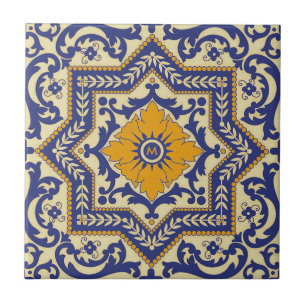 Carreau En Céramique Tuile en céramique de bleu de style d'Azulejo de
