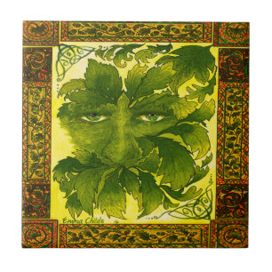 Carreau En Céramique Tuile en céramique Green Man
